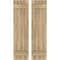 Ekena Millwork Americraft 4-Board, 2 Batten Exterior Real Wood Joined Board-n-Batten Shutters, ARW101BB414X46UNH, PR ARW101BB414X46UNH - alternate 1